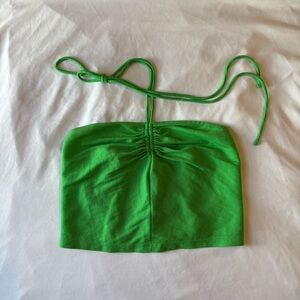 Zara Green Crop Top